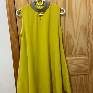 Neon yellow/green sleeveless Foravi Dress